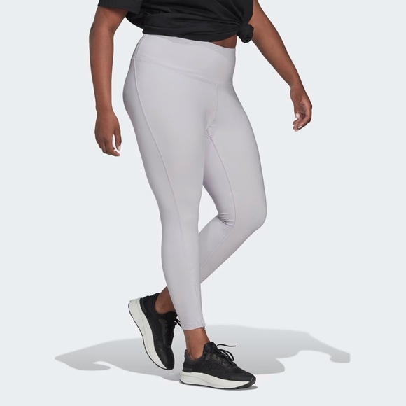 ADIDAS‎ Plus Size Leggings - Silver Dawn HN6930 - Picture 3 of 7